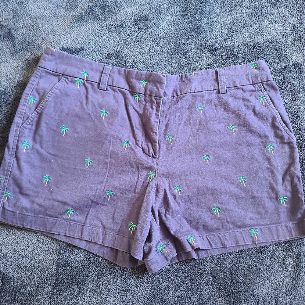 Cambridge Nave Shorts with Palm Trees Size 8